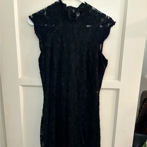 Black lace dress